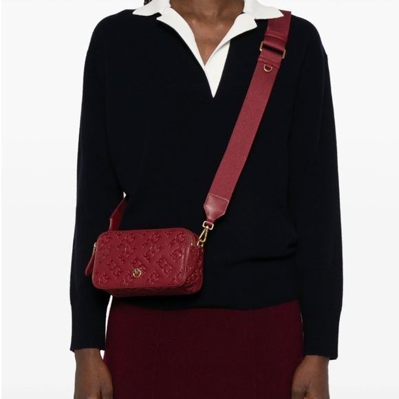 PINKO mini logo-debossed cross body bag - Picture 2 of 5